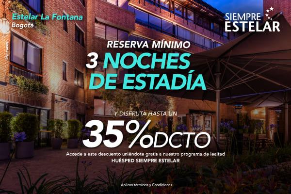 Más noches, más ahorro, más Estelar! ESTELAR La Fontana Colombia - Bogotá Más noches, más ahorro, más Estelar! ESTELAR La Fontana Colombia - Bogotá